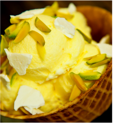 Persian ice cream pistachios